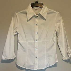 White blouse, Size 4, Stephanie B
